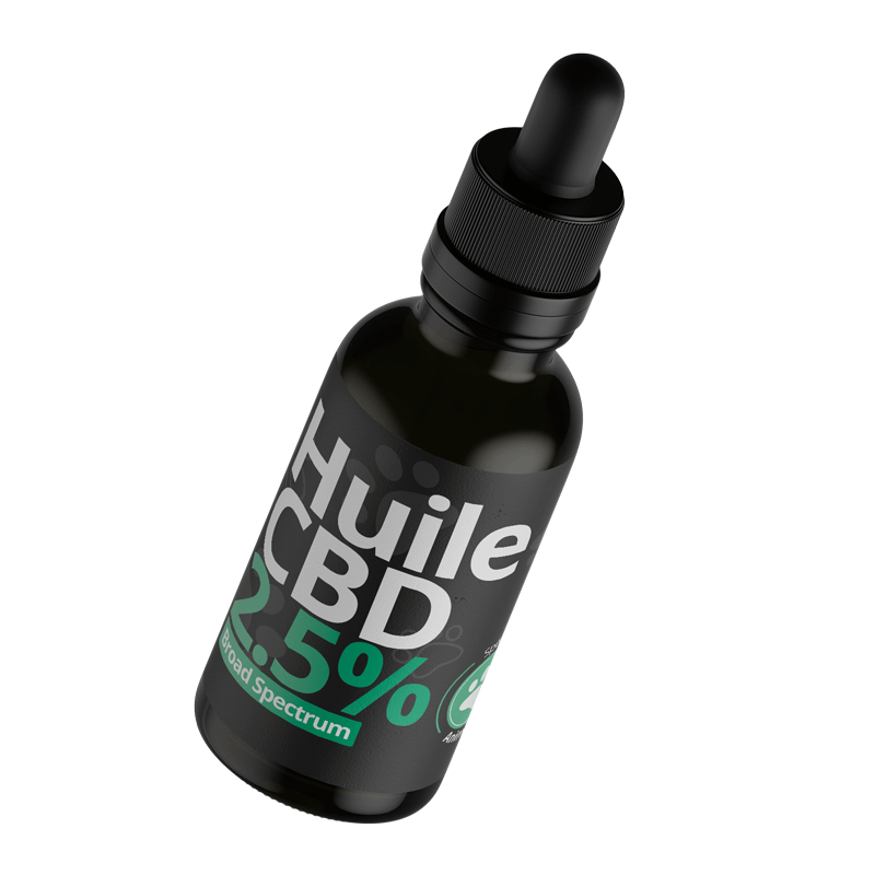 Acheter huile CBD pour animaux 2,5% (250 mg)